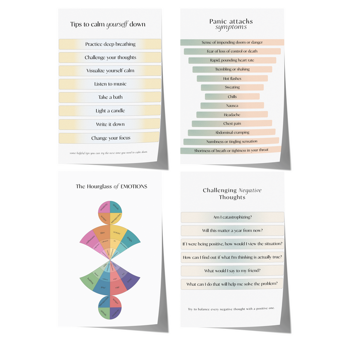 Mental Health Poster – Premium Baumwoll-Canvas