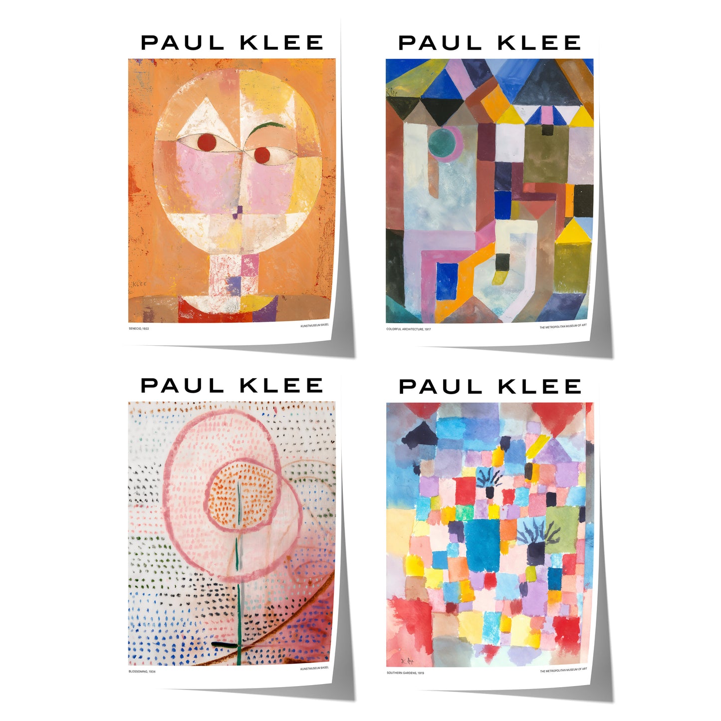 Kunst Poster · Geschenkidee · Paul Klee Abstrakte Malerei Geometrische Formen Expressionismus · Dekoprint ohne Rahmen