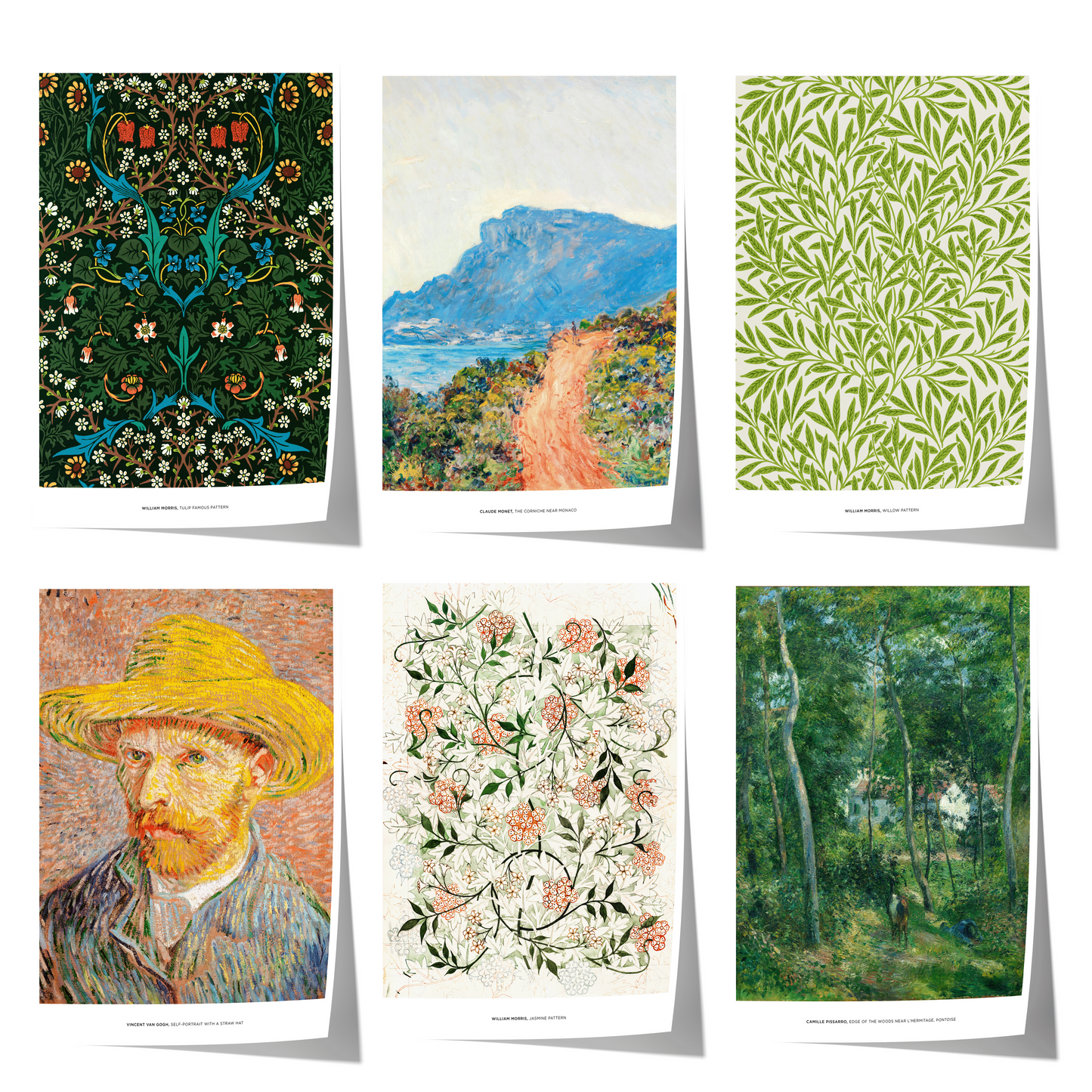 Vintage Kunst Poster · Geschenkidee · Botanische Muster Impressionistische Landschaften Klassische Gemälde · Dekoprint ohne Rahmen