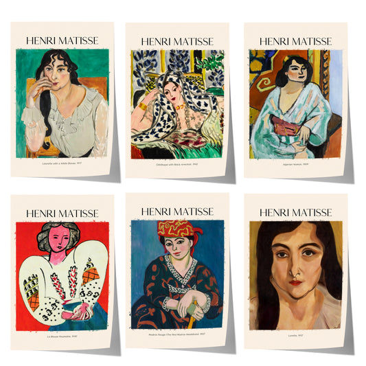 Henri Matisse Poster · Geschenkidee · Fauvistisches Frauenporträt Odaliske La Blouse Roumaine · Dekoprint ohne Rahmen