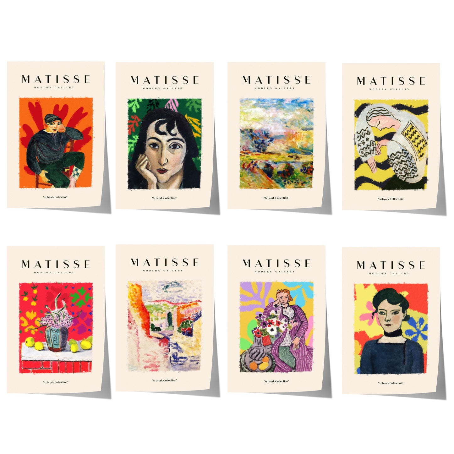 Matisse Poster · Geschenkidee · Porträts Landschaften Farbenfrohe Gemälde · Dekoprint ohne Rahmen