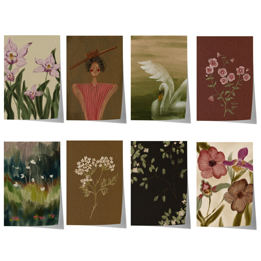 Blumen Poster · Geschenkidee · Schwan Poster Ästhetische Natur Mode Kunst · Dekoprint ohne Rahmen