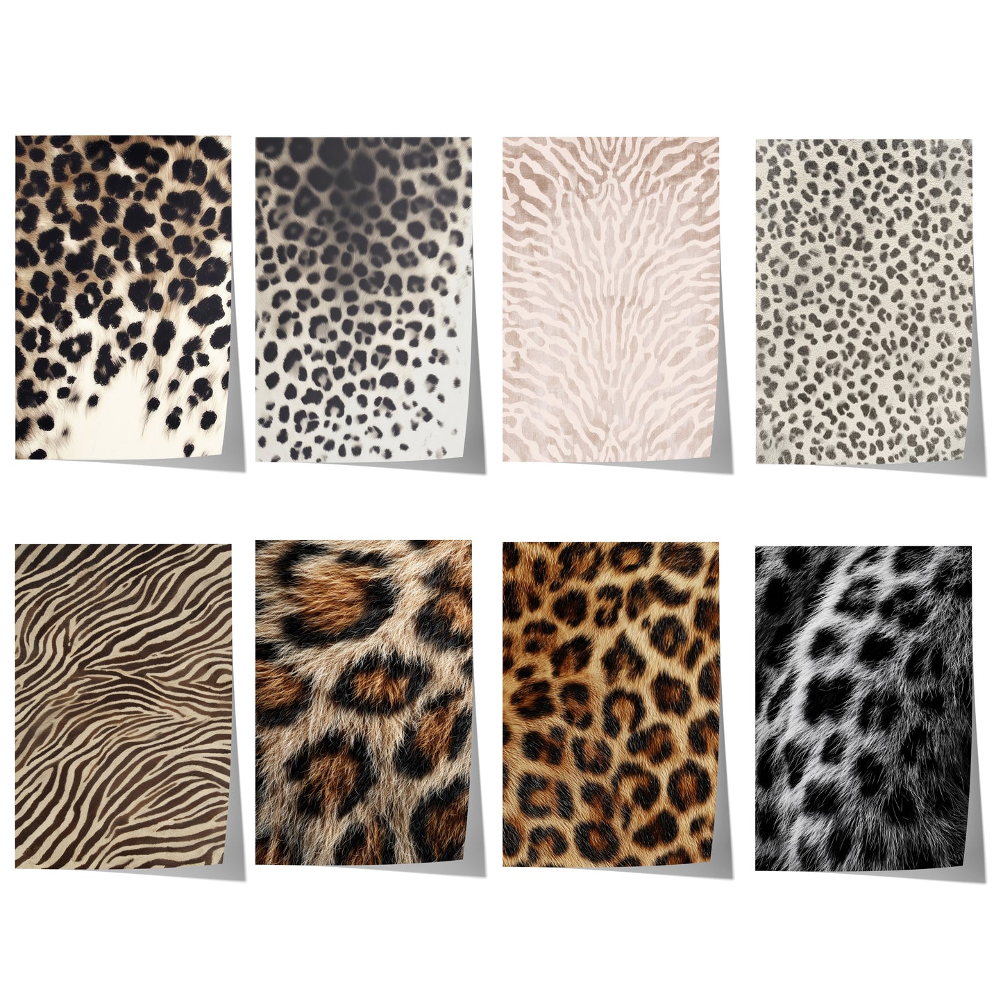 Wilde Eleganz Poster · Geschenkidee · moderne Animal Prints für stilvolle Räume · Dekoprint ohne Rahmen