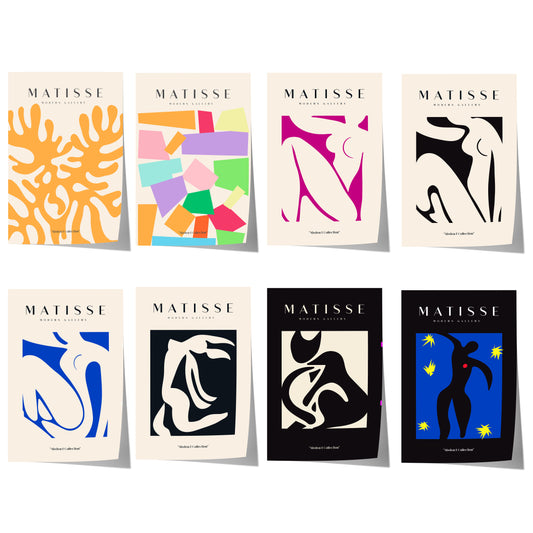 Matisse Poster · Geschenkidee · Abstrakte Scherenschnitte Organische Formen Minimalistische Kunst · Dekoprint ohne Rahmen