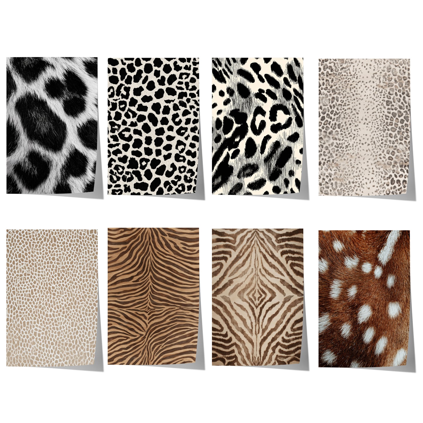 Safari Statement Poster · Geschenkidee · markante Animal Prints in natürlichen Kontrasten · Dekoprint ohne Rahmen