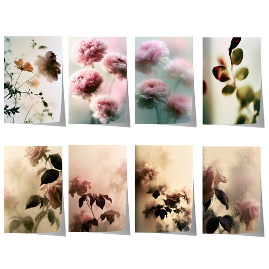 Blumen Poster · Geschenkidee · Zarte Rosa Blüten Verträumte Fotokunst · Dekoprint ohne Rahmen