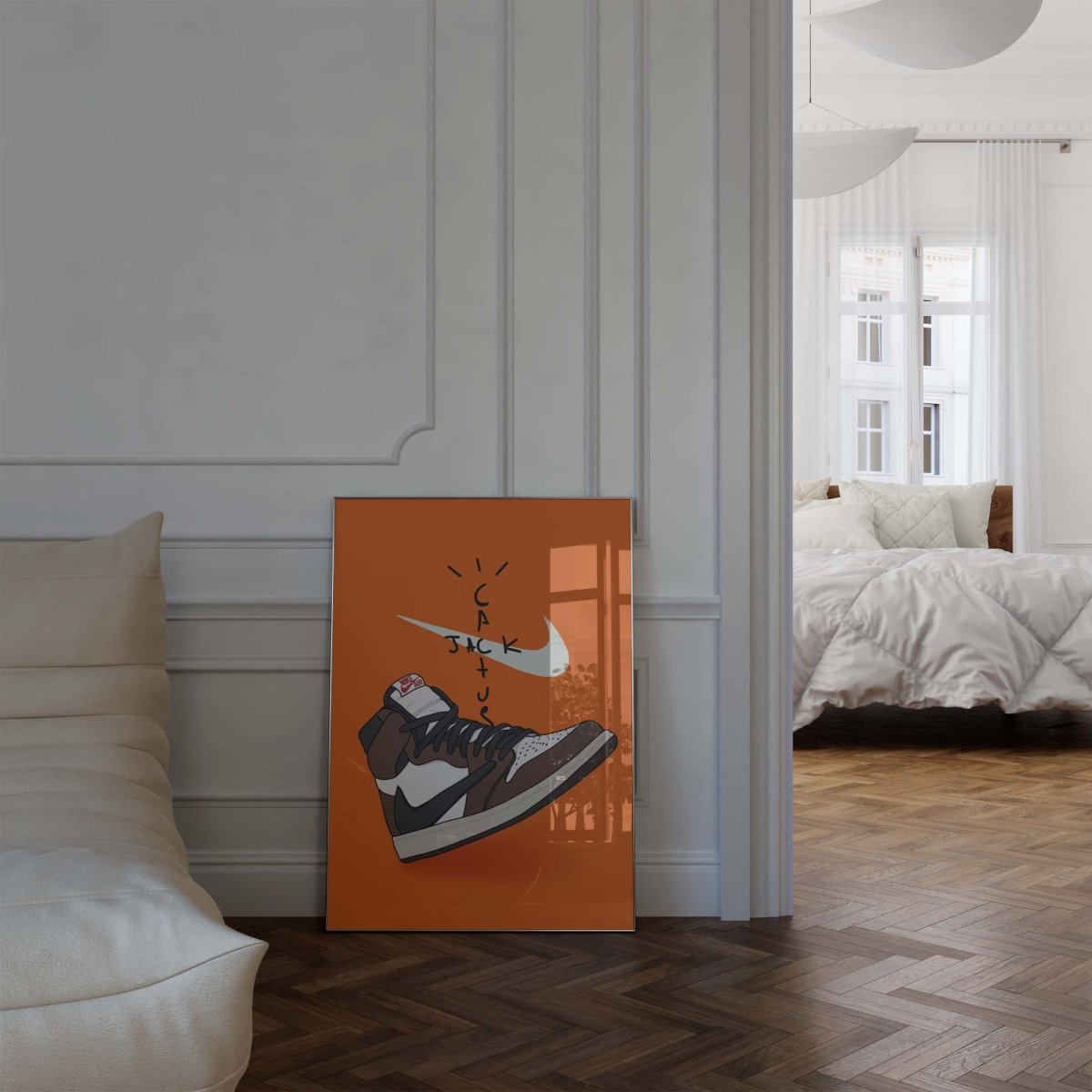 Sneaker Streetwear Illustration Poster · Urban Sneakerhead Art mit Cactus Style Grafik · Moderne Hypebeast Pop Art · Print ohne Rahmen - justgoodmood