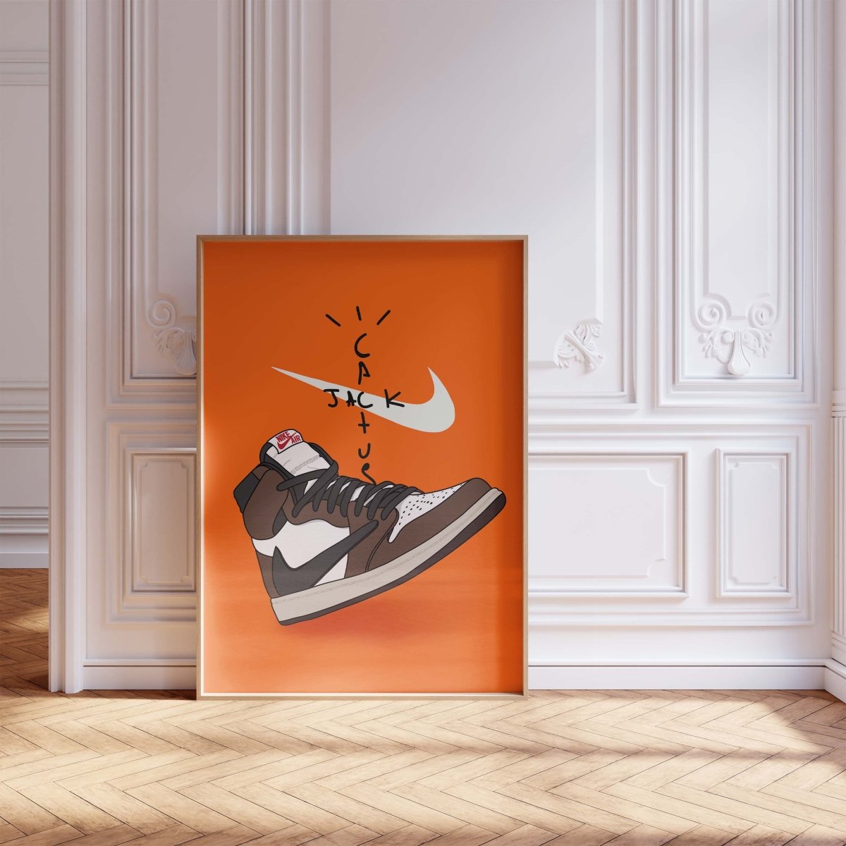 Sneaker Streetwear Illustration Poster · Urban Sneakerhead Art mit Cactus Style Grafik · Moderne Hypebeast Pop Art · Print ohne Rahmen - justgoodmood