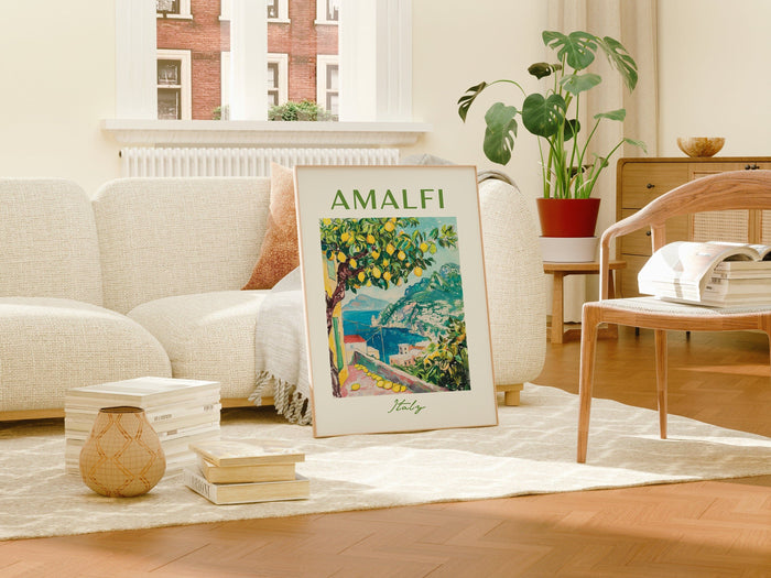 Sommer Poster auf Baumwoll-Canvas – Lebendige Farben