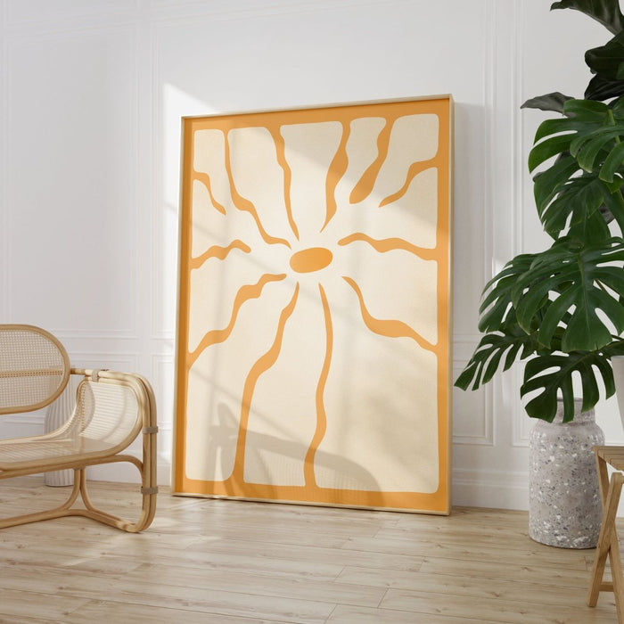 JUSTGOODMOOD Sonne Poster – Premium Wandbild