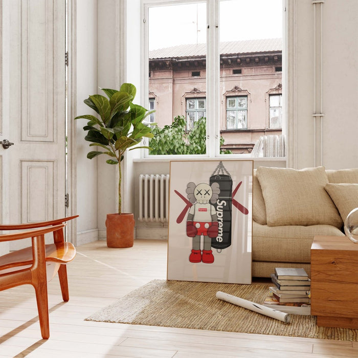 Boxer Poster auf edlem Baumwoll-Canvas – JUSTGOODMOOD