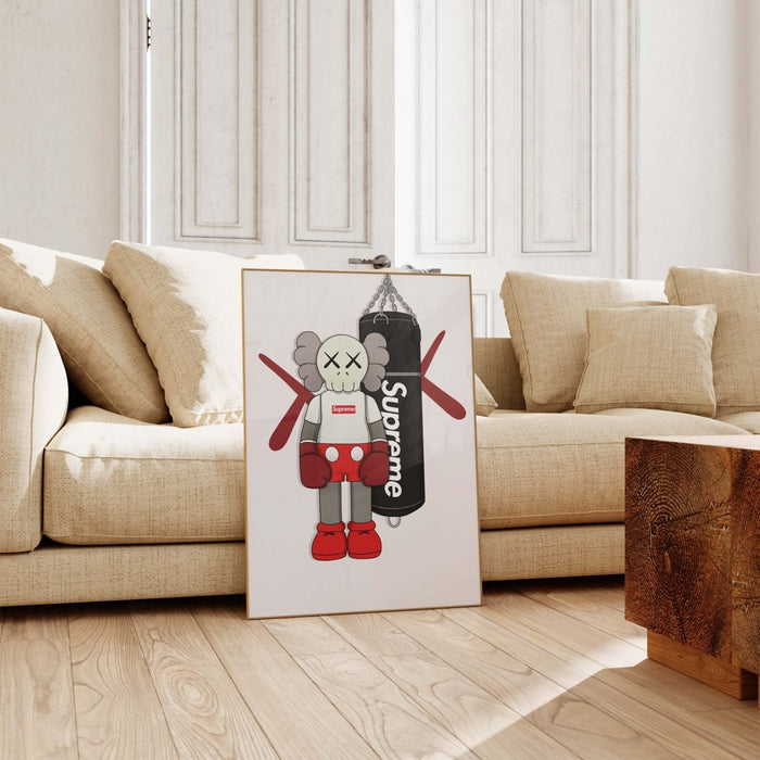 Boxer Poster auf edlem Baumwoll-Canvas – JUSTGOODMOOD
