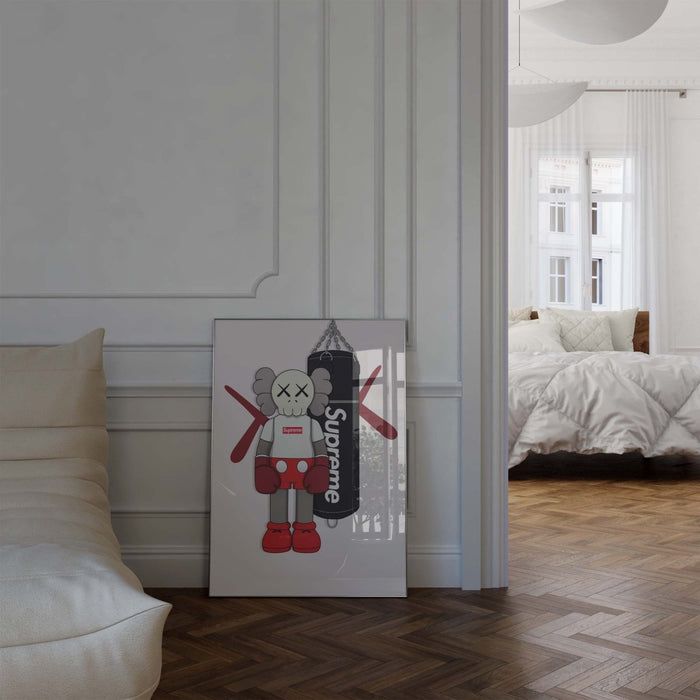 Boxer Poster auf edlem Baumwoll-Canvas – JUSTGOODMOOD