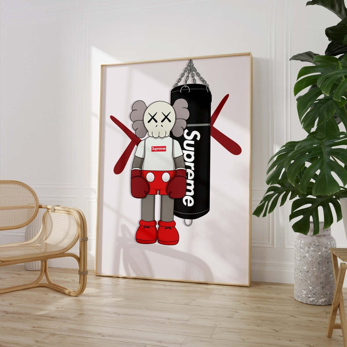 Boxer Poster auf edlem Baumwoll-Canvas – JUSTGOODMOOD