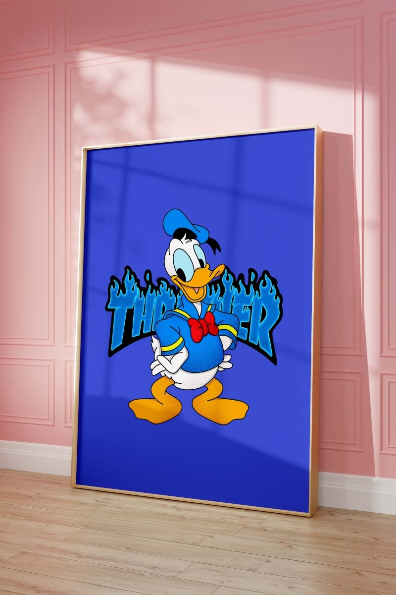 Street Art Duck Poster – Thunder Style · Coole Wanddeko · Print ohne Rahmen - justgoodmood