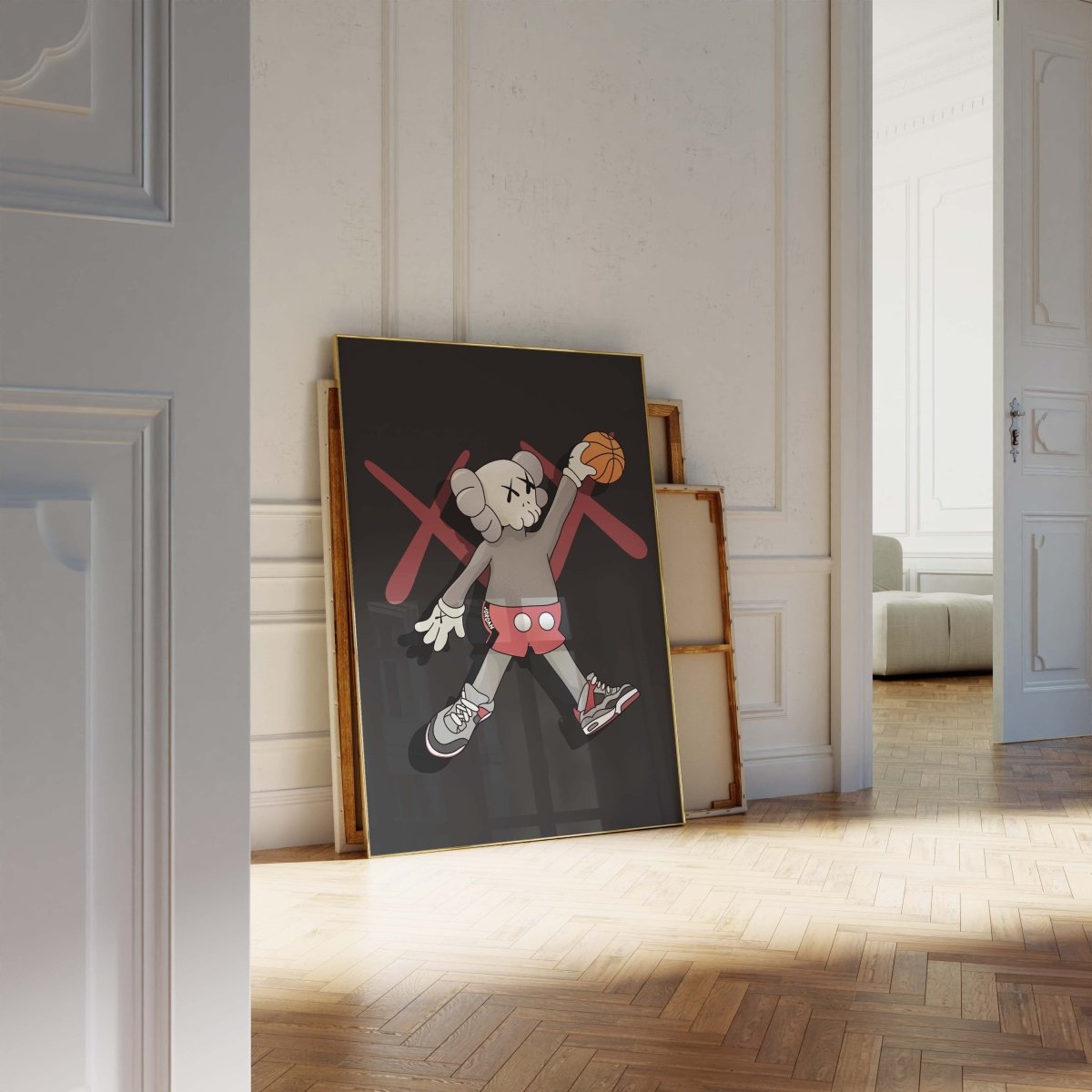 Street Art Poster Basketball Figur · Urban Graffiti Charakter · Pop Art Sport Stil · Print ohne Rahmen - justgoodmood