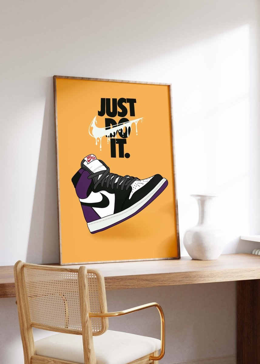 Streetwear Sneaker Poster · Urban Hype Wall Art · Urban Sneakerhead Pop Art · Print ohne Rahmen - justgoodmood
