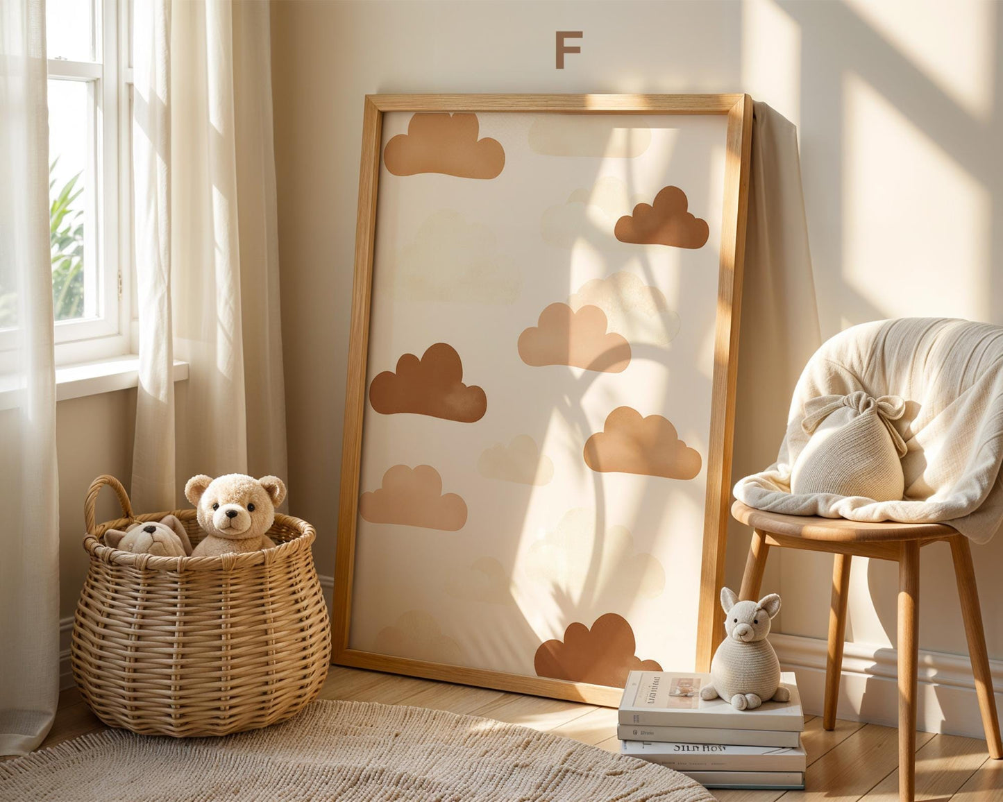 Süße Pastell Farben Poster Kinderzimmer · Geschenkidee für Kinder · Babyzimmer Deko · Minimalistisch neutral · Deko Print ohne Rahmen - justgoodmood