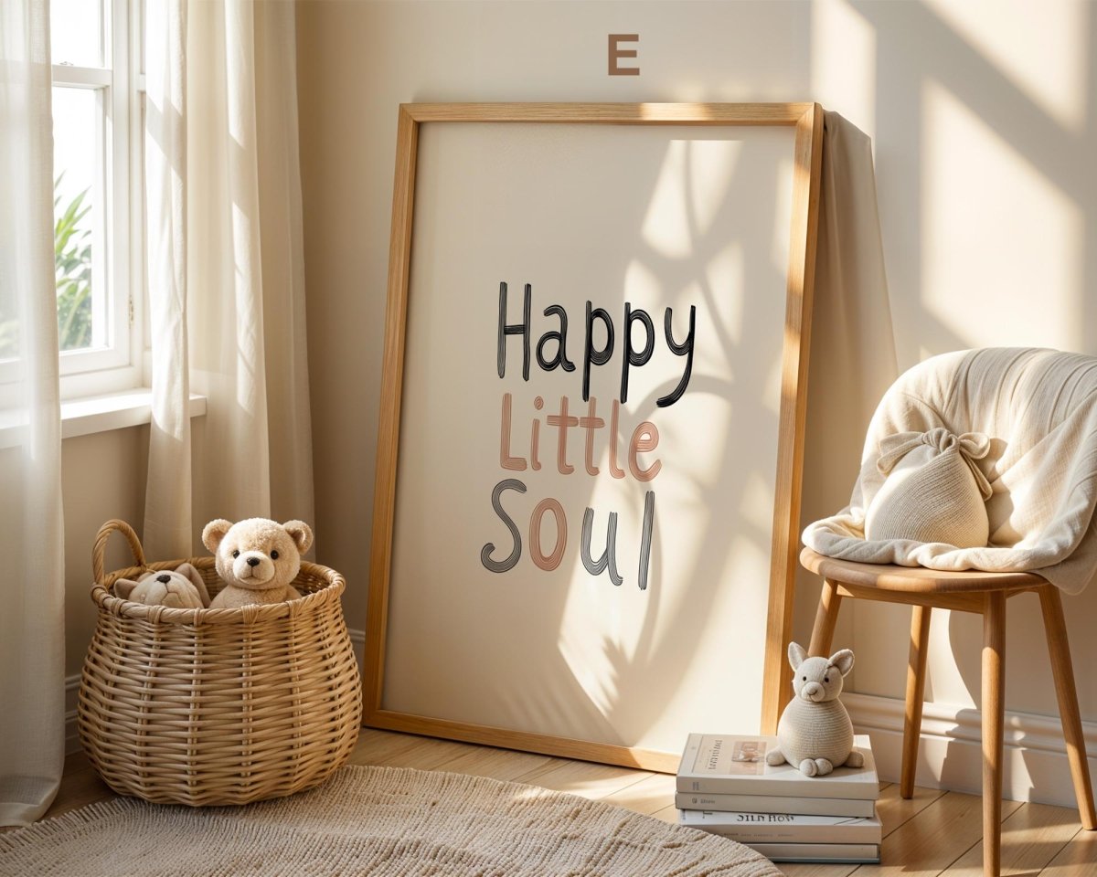 Süße Pastell Farben Poster Kinderzimmer · Geschenkidee für Kinder · Babyzimmer Deko · Minimalistisch neutral · Deko Print ohne Rahmen - justgoodmood