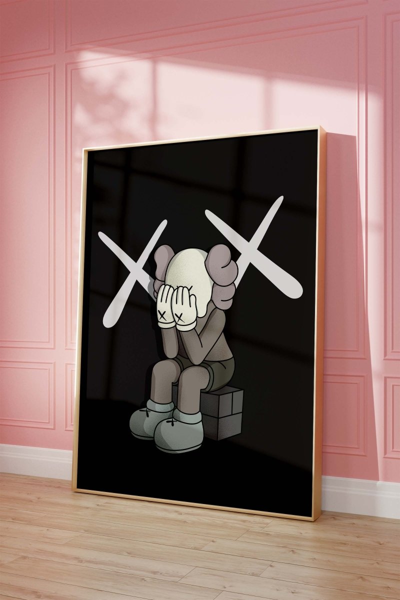 Traurige Street Art Figur Poster · Urban Pop Art Charakter Illustration · Moderne Graffiti Kunst · Print ohne Rahmen - justgoodmood