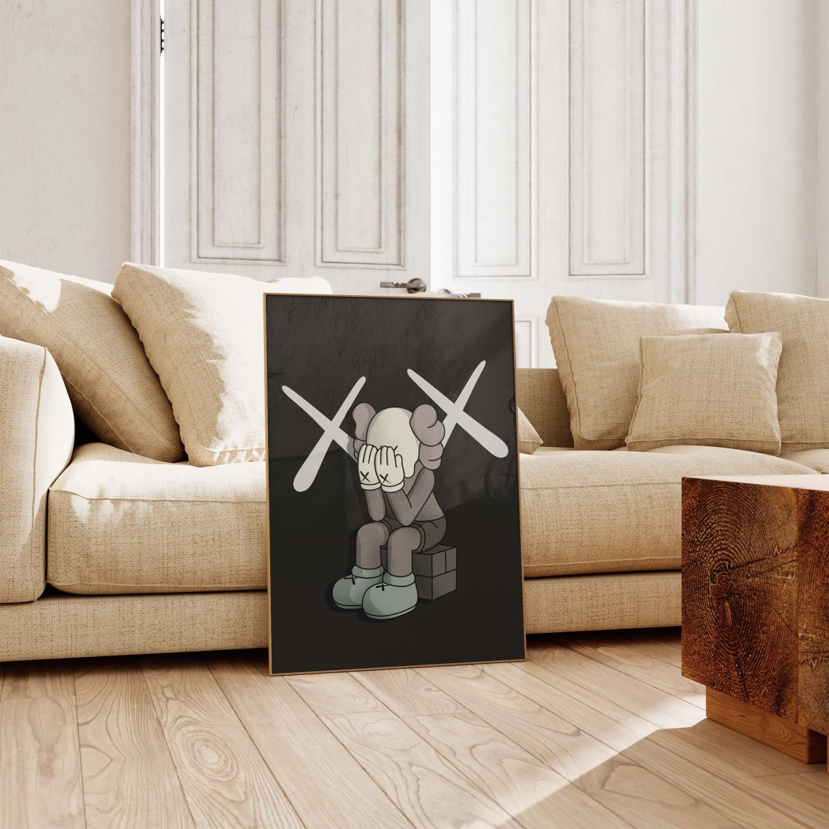 Traurige Street Art Figur Poster · Urban Pop Art Charakter Illustration · Moderne Graffiti Kunst · Print ohne Rahmen - justgoodmood