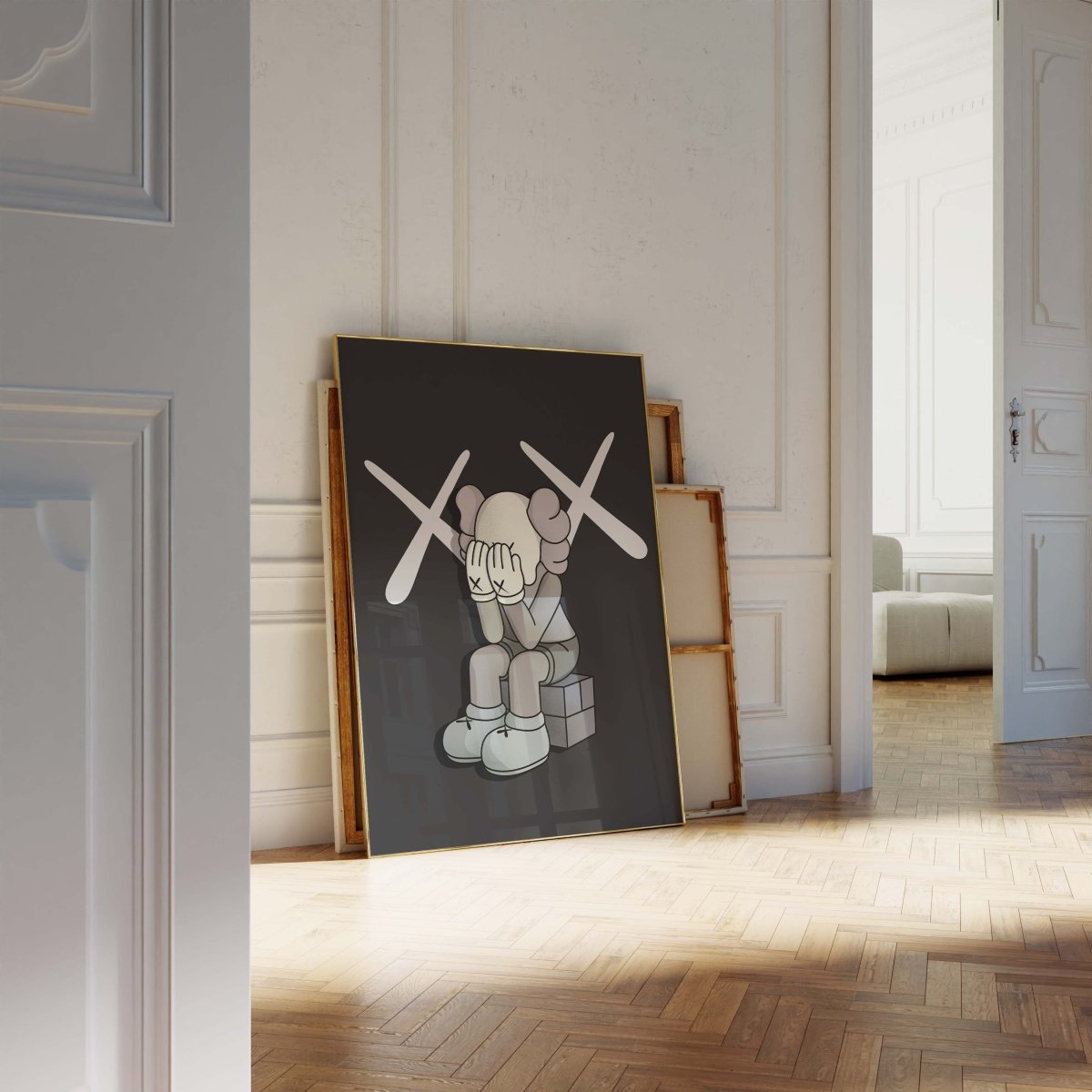 Traurige Street Art Figur Poster · Urban Pop Art Charakter Illustration · Moderne Graffiti Kunst · Print ohne Rahmen - justgoodmood