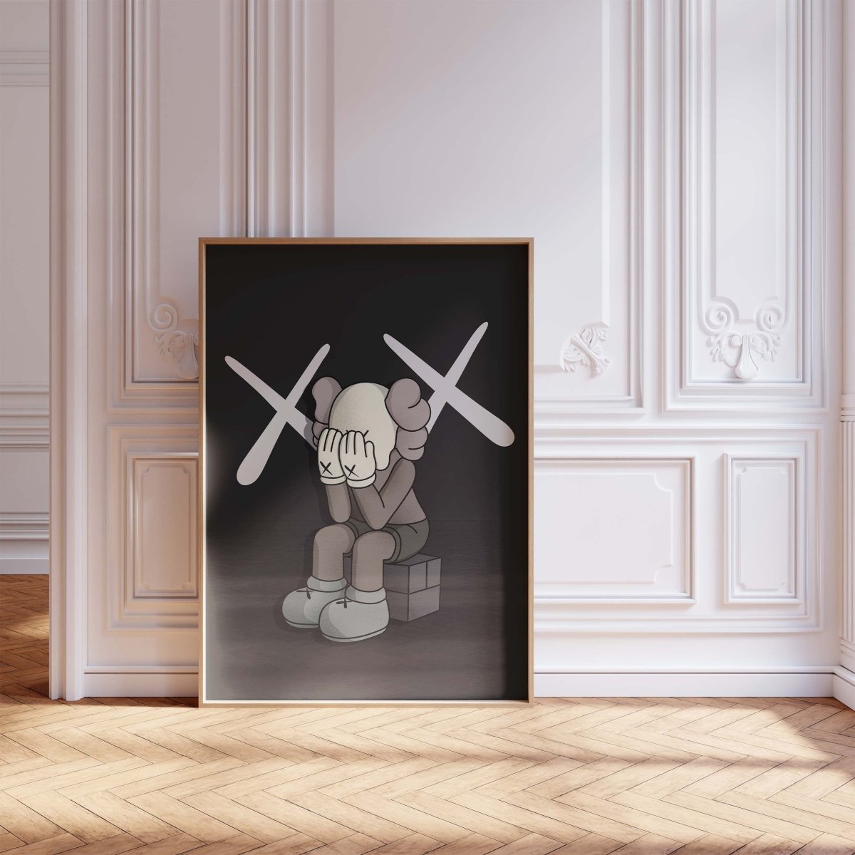 Traurige Street Art Figur Poster · Urban Pop Art Charakter Illustration · Moderne Graffiti Kunst · Print ohne Rahmen - justgoodmood