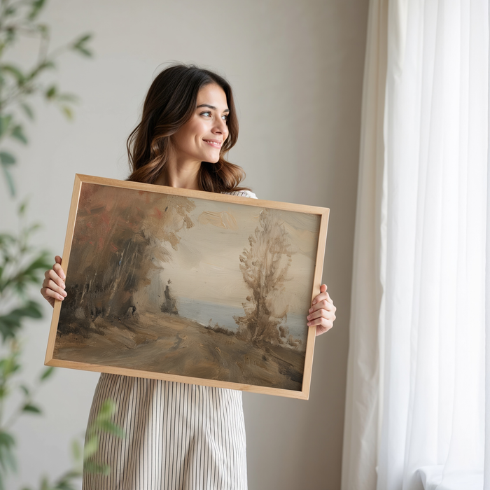 Vintage Landschaft Poster auf Baumwolle – JUSTGOODMOOD