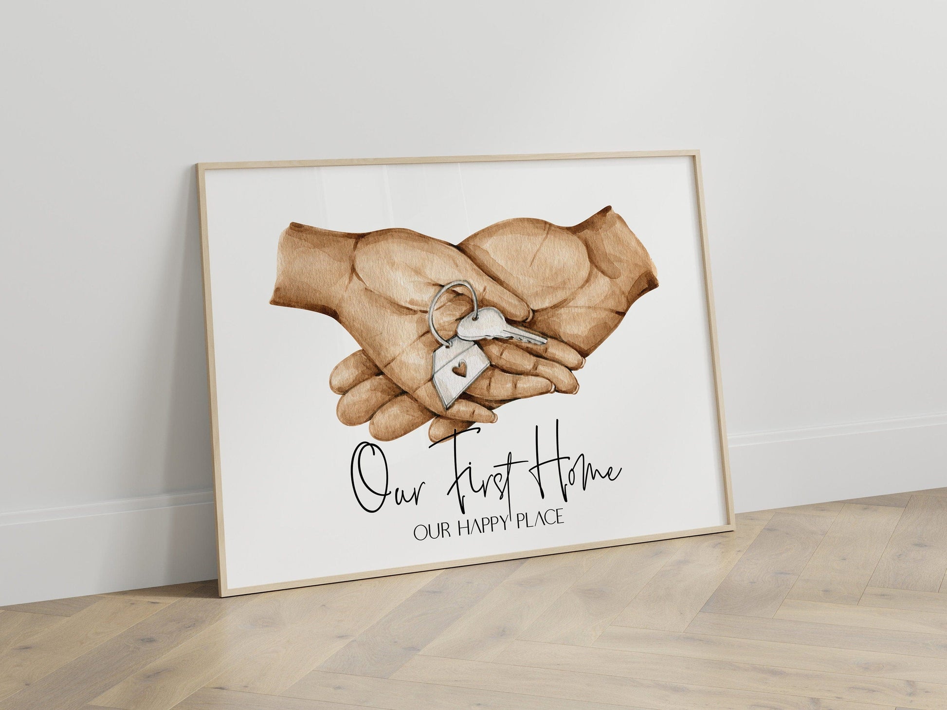 Unser erstes Zuhause Poster · Geschenkidee · Personalisierte Namen · Deko Print · ohne Rahmen - justgoodmood