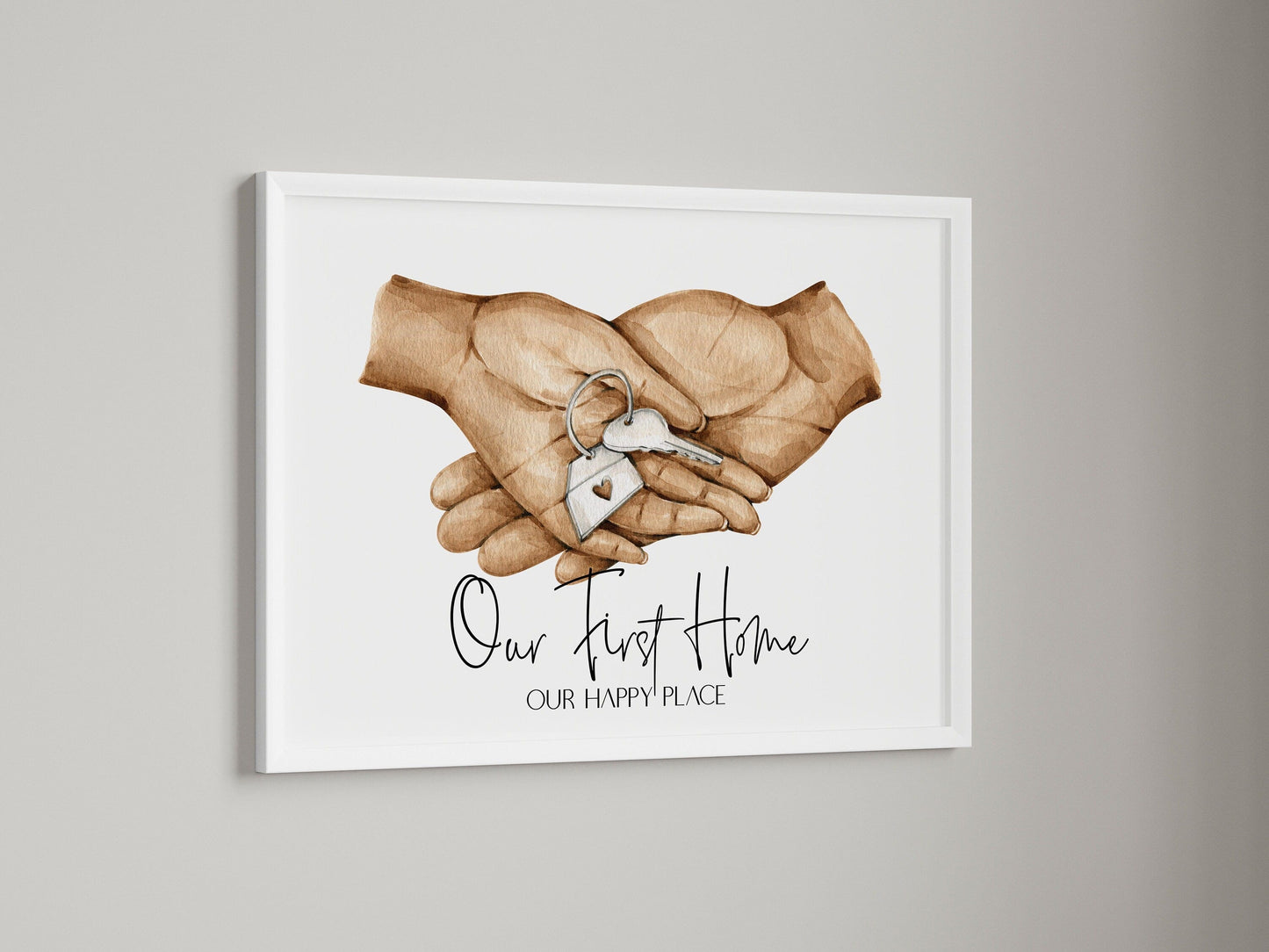 Unser erstes Zuhause Poster · Geschenkidee · Personalisierte Namen · Deko Print · ohne Rahmen - justgoodmood