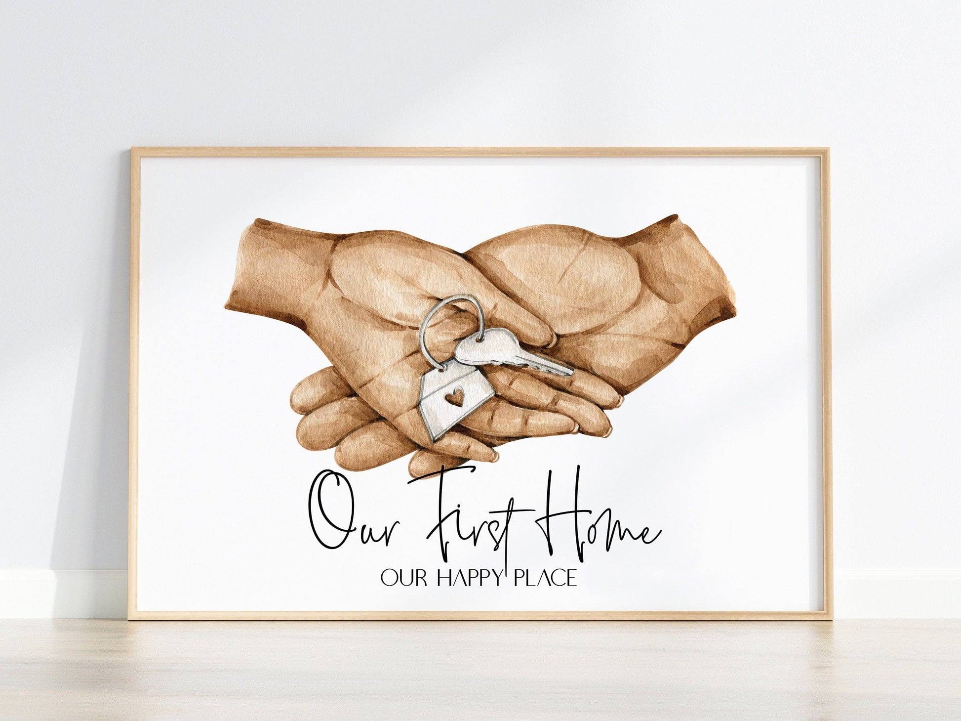 Unser erstes Zuhause Poster · Geschenkidee · Personalisierte Namen · Deko Print · ohne Rahmen - justgoodmood