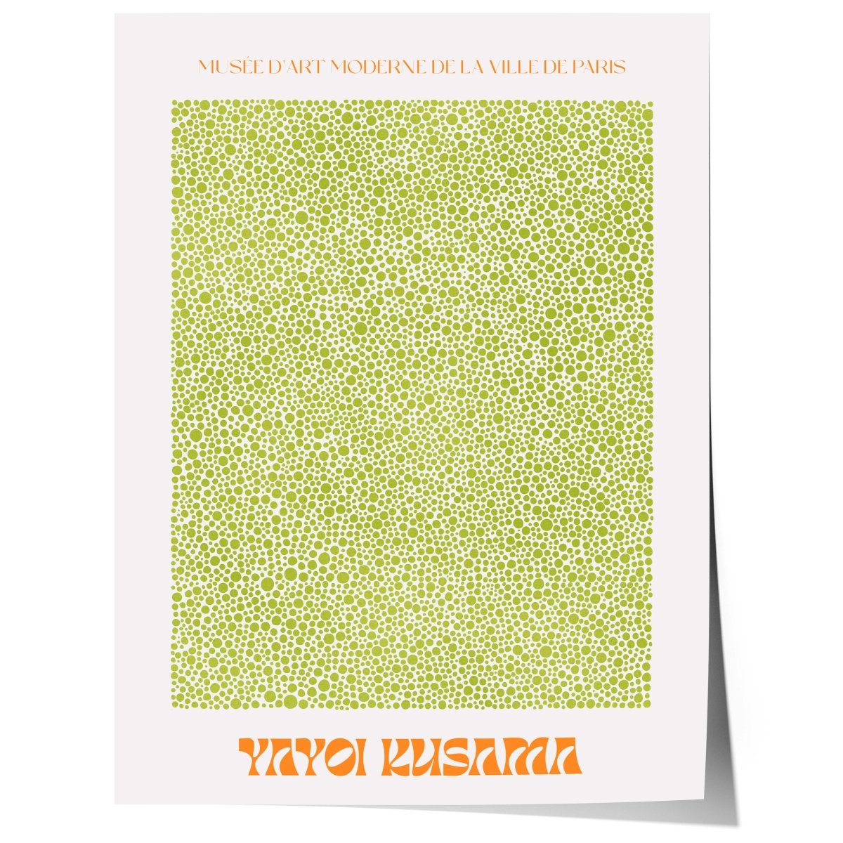 Yayoi Kusama Poster · Grüne Punkte Muster · Japanische Zeitgenössische Kunst · Print ohne Rahmen - justgoodmood