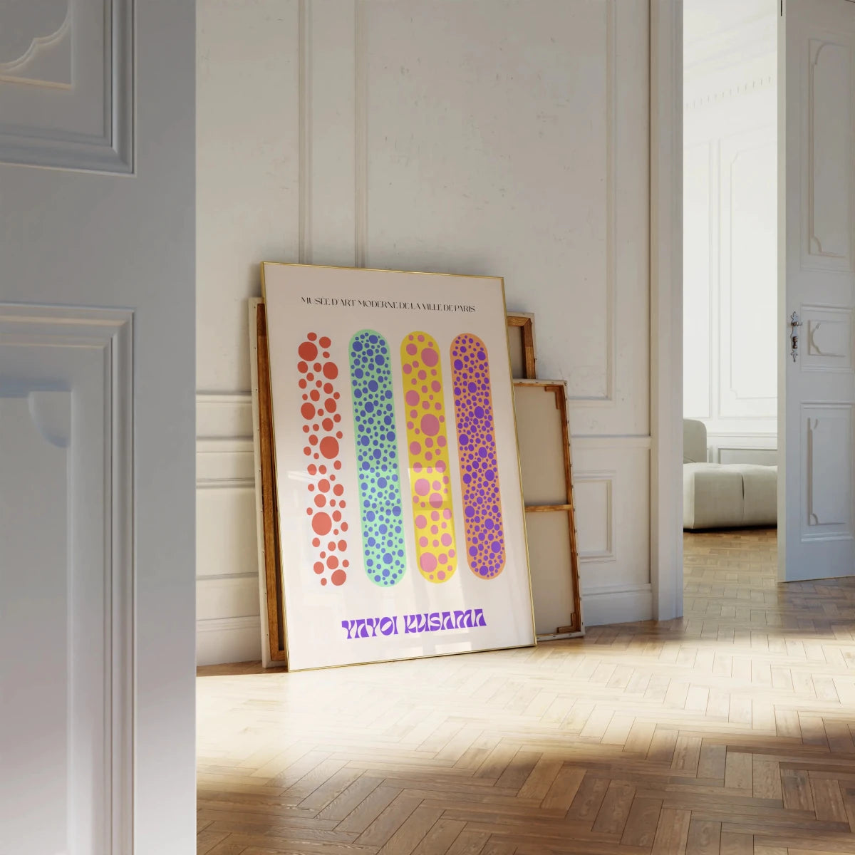 Yayoi Kusama Poster · Polka Dots Ausstellung · Moderne Pop Art im japanischen Stil · Print ohne Rahmen - justgoodmood