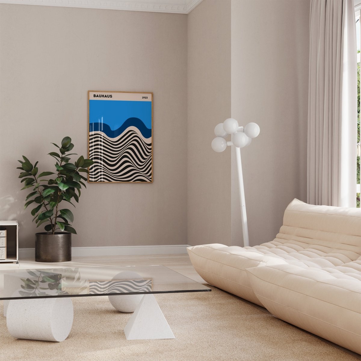 Bauhaus Ausstellung Poster I Geschenkidee I Bauhaus Design I Bauhaus Wandkunst I Wand Deko I Deko Print ohne Rahmen - justgoodmood