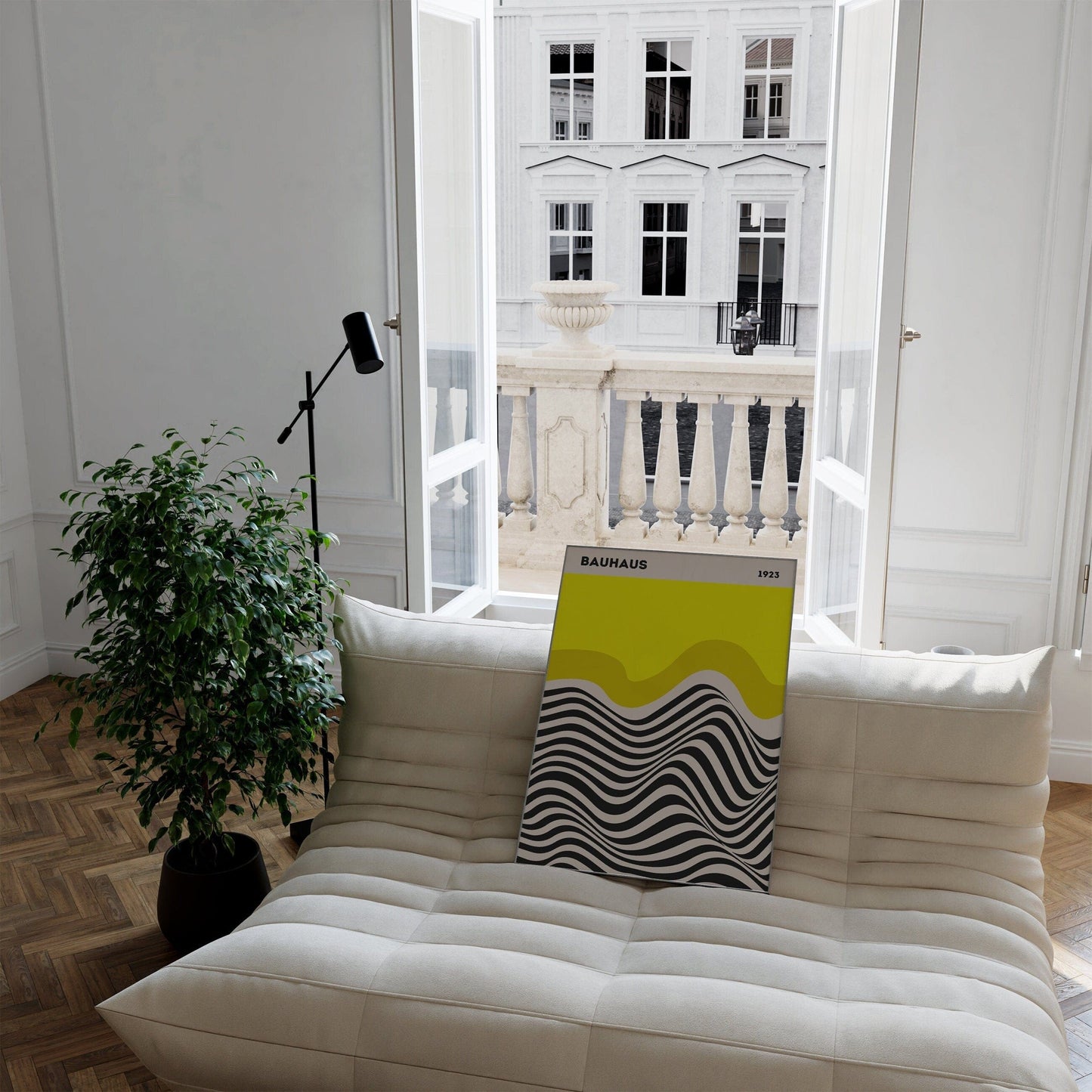 Bauhaus Ausstellung Poster I Geschenkidee I Bauhaus Design I Bauhaus Wandkunst I Wand Deko I Deko Print ohne Rahmen - justgoodmood