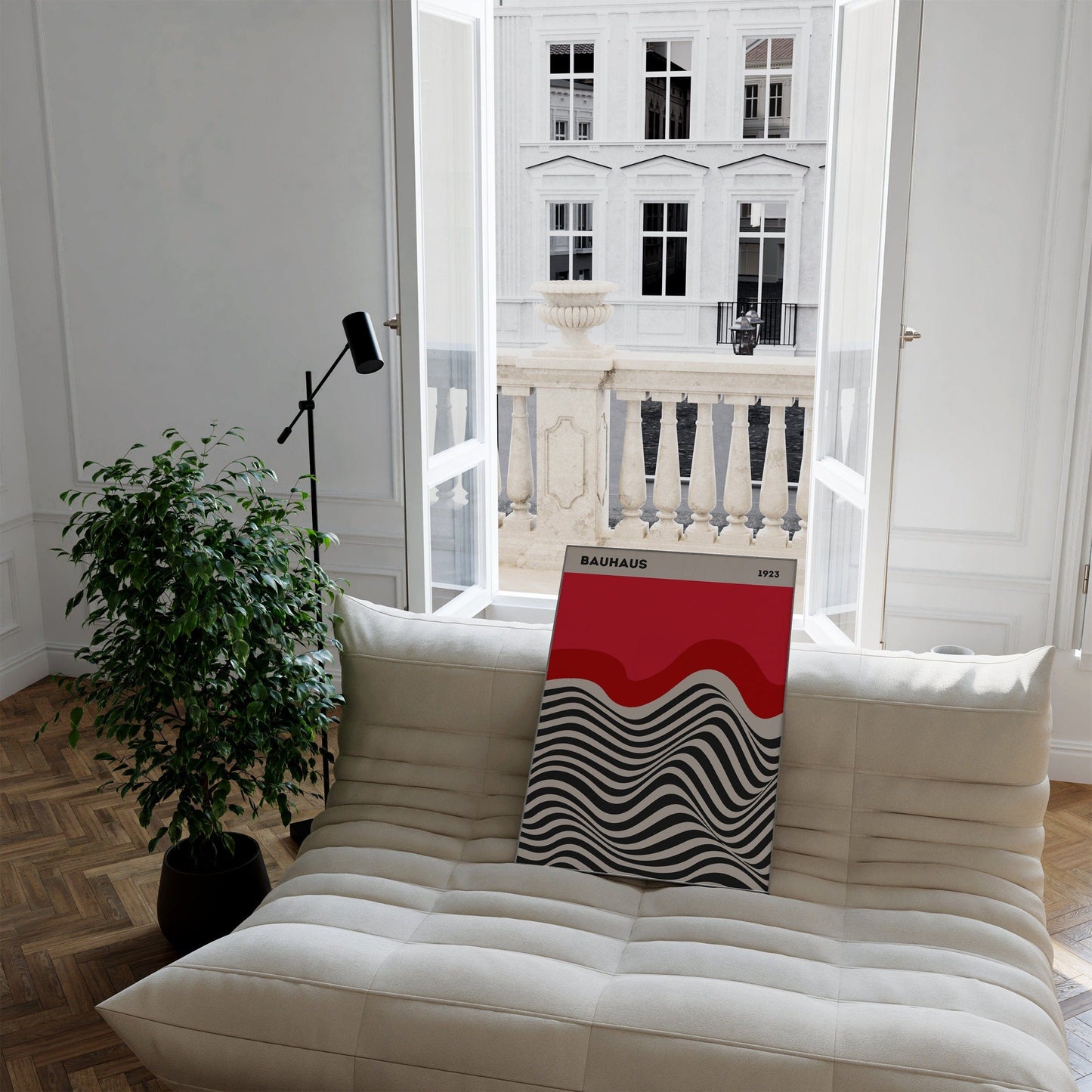 Bauhaus Ausstellung Poster I Geschenkidee I Bauhaus Design I Bauhaus Wandkunst I Wand Deko I Deko Print ohne Rahmen - justgoodmood