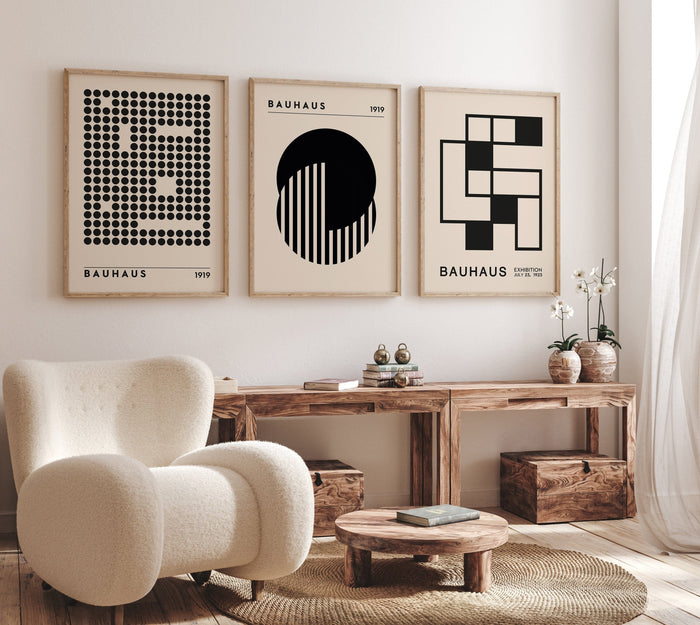 Bauhaus Poster aus Premium-Baumwolle – JUSTGOODMOOD