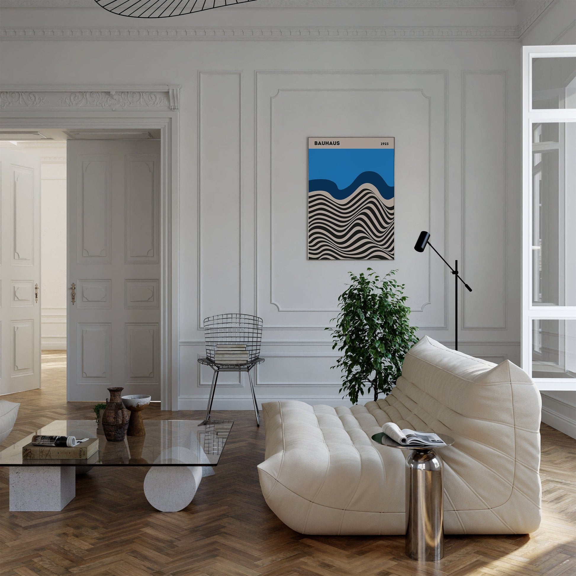 Bauhaus Ausstellung Poster I Geschenkidee I Bauhaus Design I Bauhaus Wandkunst I Wand Deko I Deko Print ohne Rahmen - justgoodmood