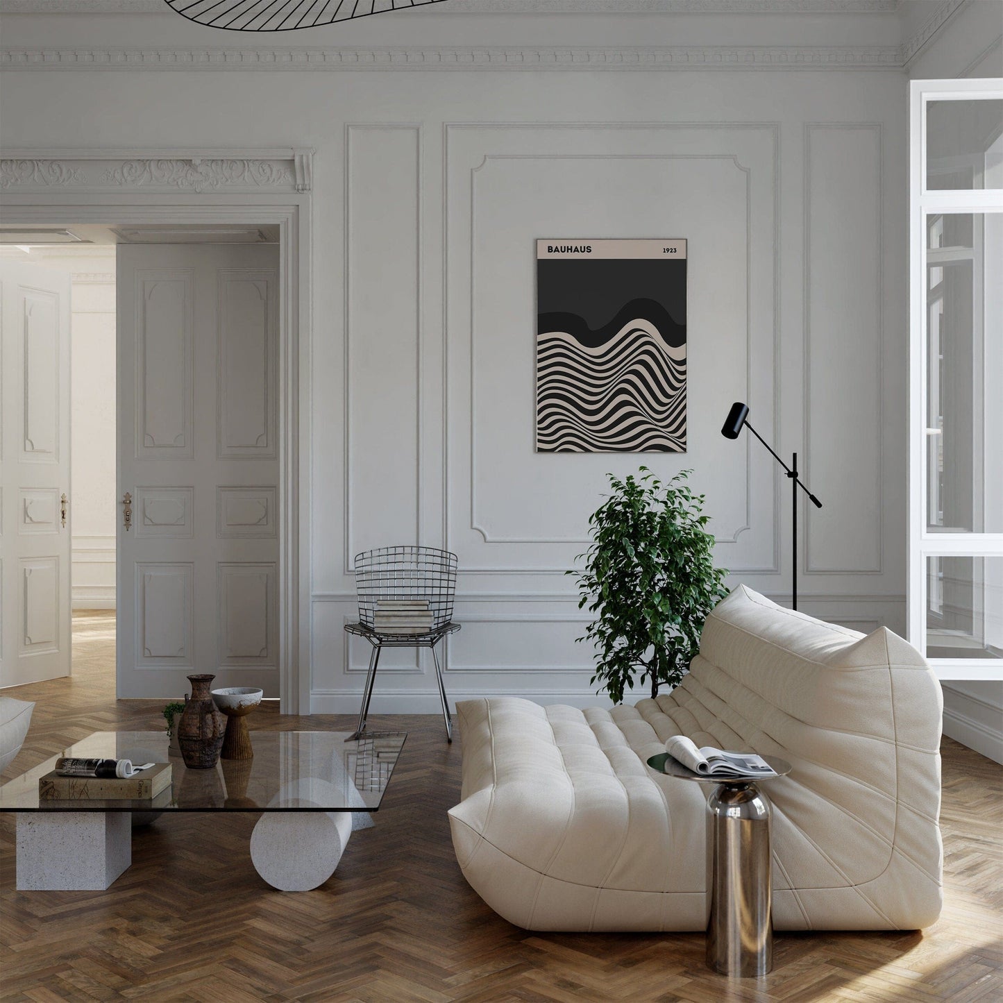 Bauhaus Ausstellung Poster I Geschenkidee I Bauhaus Design I Bauhaus Wandkunst I Wand Deko I Deko Print ohne Rahmen - justgoodmood