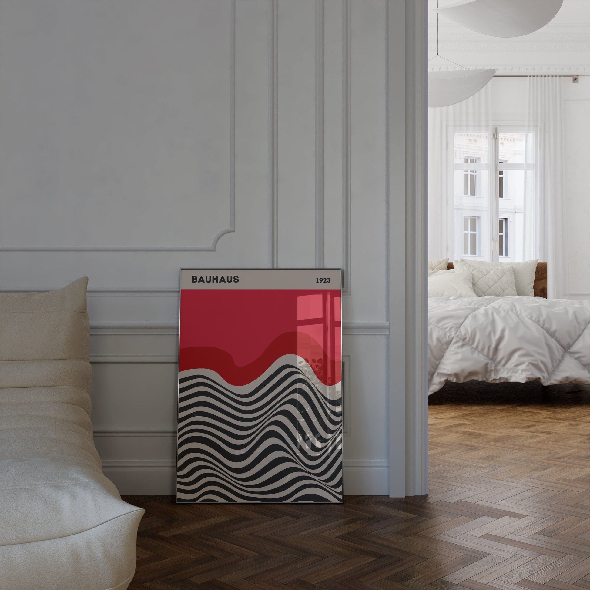 Bauhaus Ausstellung Poster I Geschenkidee I Bauhaus Design I Bauhaus Wandkunst I Wand Deko I Deko Print ohne Rahmen - justgoodmood