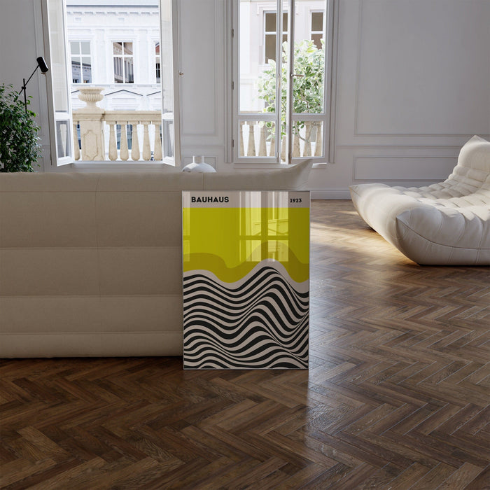 Bauhaus Wandkunst auf Premium Baumwolle – JUSTGOODMOOD
