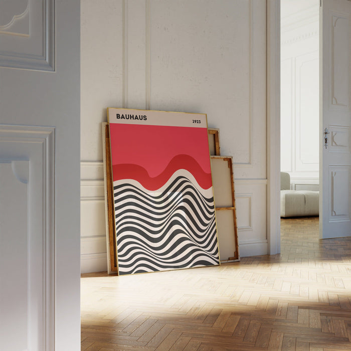 Bauhaus Poster auf Baumwolle – Lebendige Farben