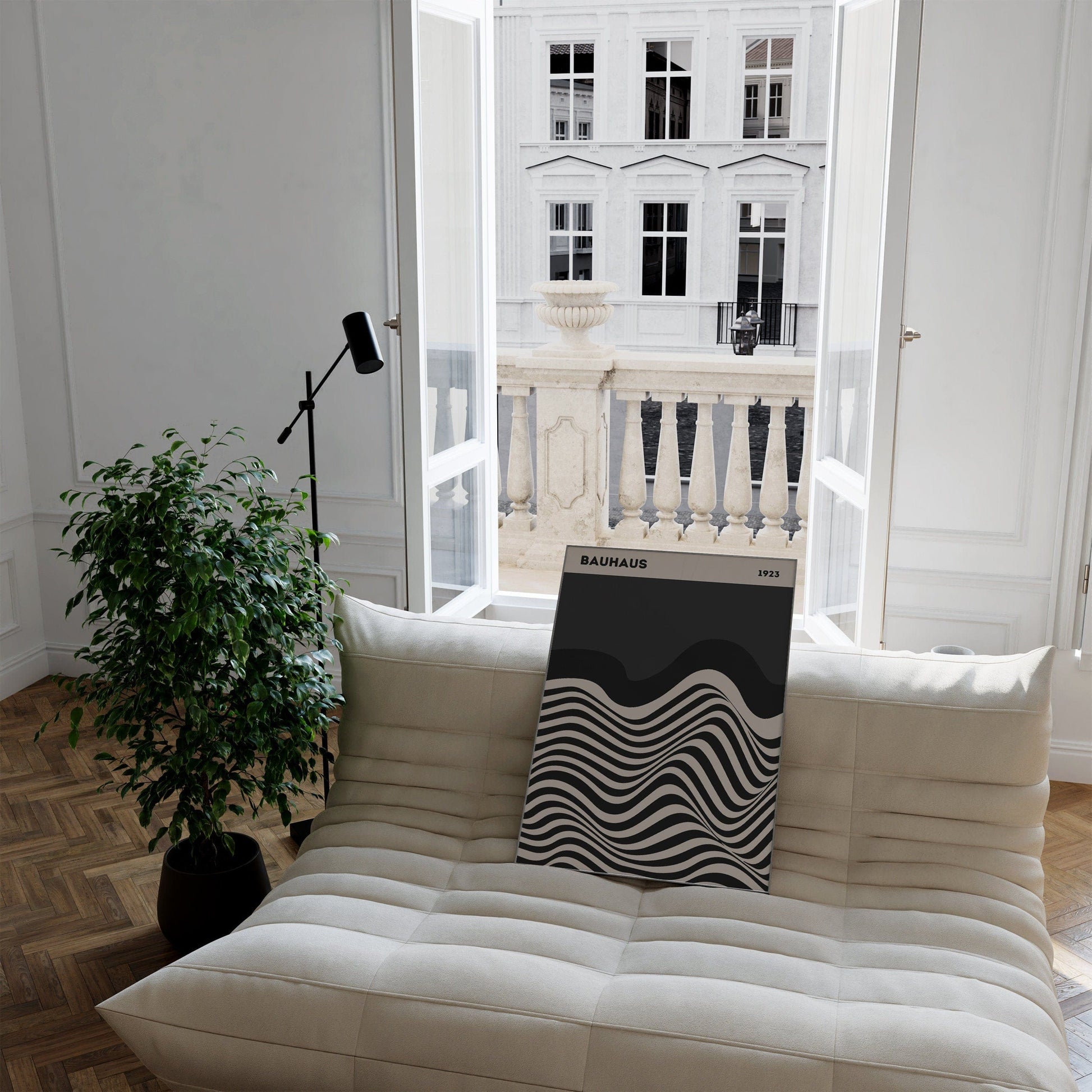 Bauhaus Ausstellung Poster I Geschenkidee I Bauhaus Design I Bauhaus Wandkunst I Wand Deko I Deko Print ohne Rahmen - justgoodmood