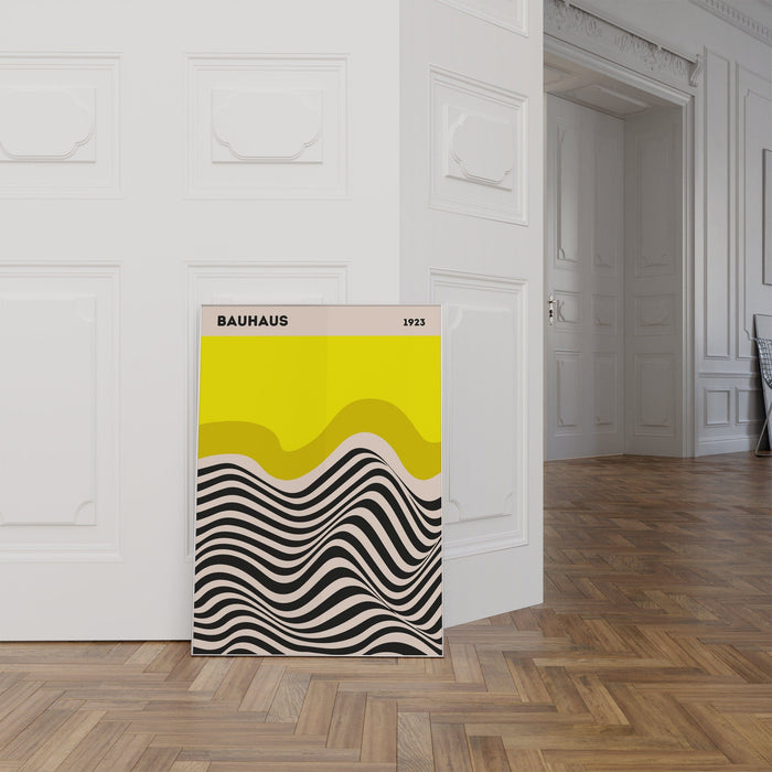 Bauhaus Wandkunst auf Premium Baumwolle – JUSTGOODMOOD