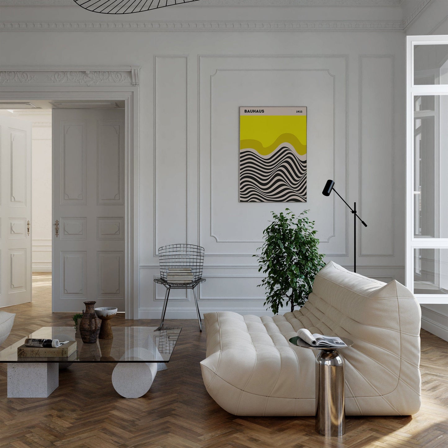 Bauhaus Ausstellung Poster I Geschenkidee I Bauhaus Design I Bauhaus Wandkunst I Wand Deko I Deko Print ohne Rahmen - justgoodmood