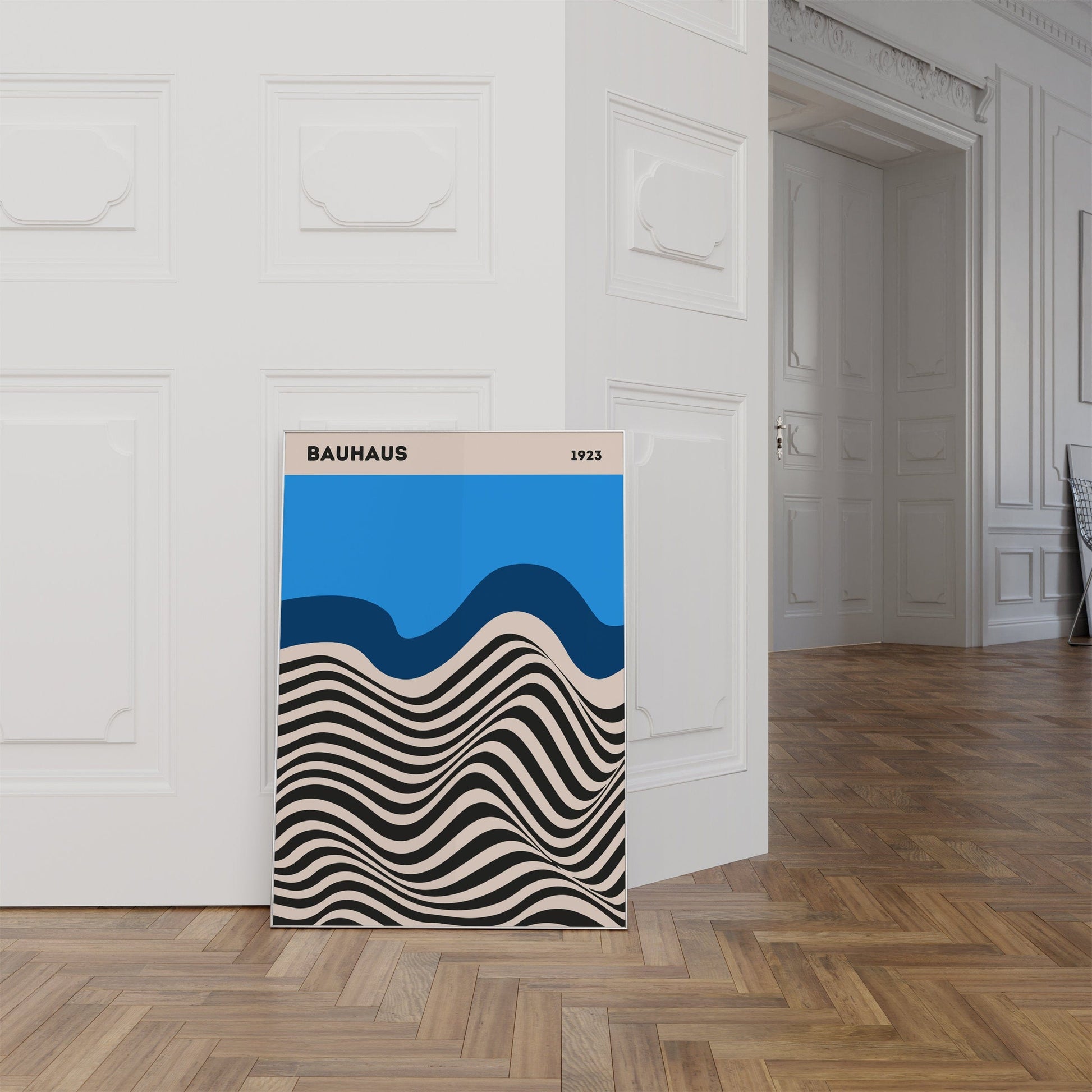 Bauhaus Ausstellung Poster I Geschenkidee I Bauhaus Design I Bauhaus Wandkunst I Wand Deko I Deko Print ohne Rahmen - justgoodmood