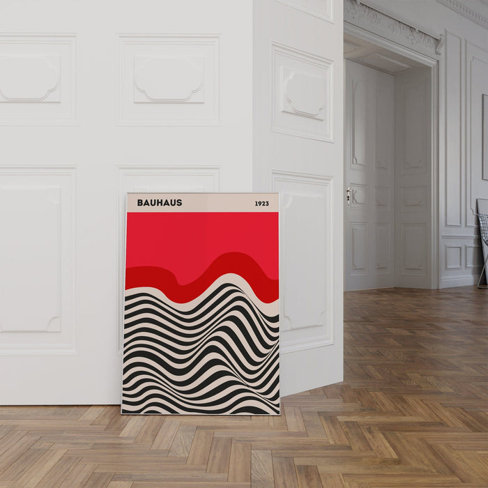 Bauhaus Poster auf Baumwolle – Lebendige Farben
