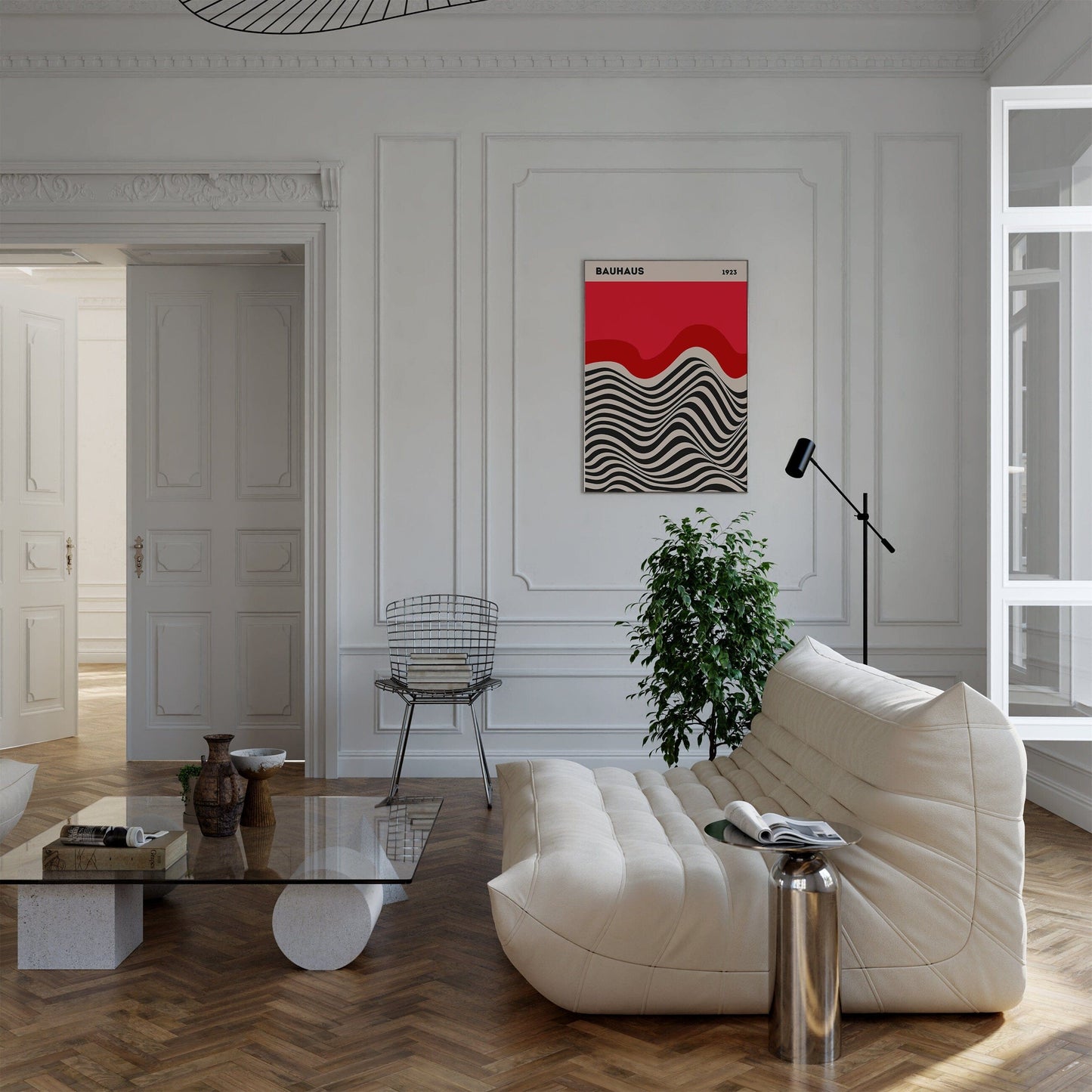 Bauhaus Ausstellung Poster I Geschenkidee I Bauhaus Design I Bauhaus Wandkunst I Wand Deko I Deko Print ohne Rahmen - justgoodmood