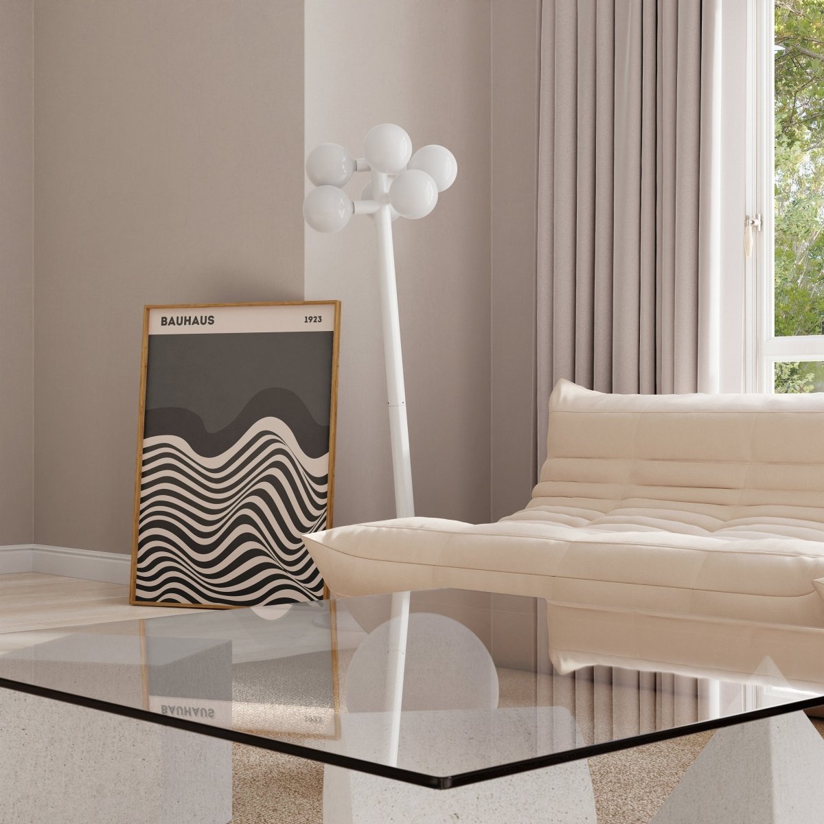 Bauhaus Ausstellung Poster I Geschenkidee I Bauhaus Design I Bauhaus Wandkunst I Wand Deko I Deko Print ohne Rahmen - justgoodmood