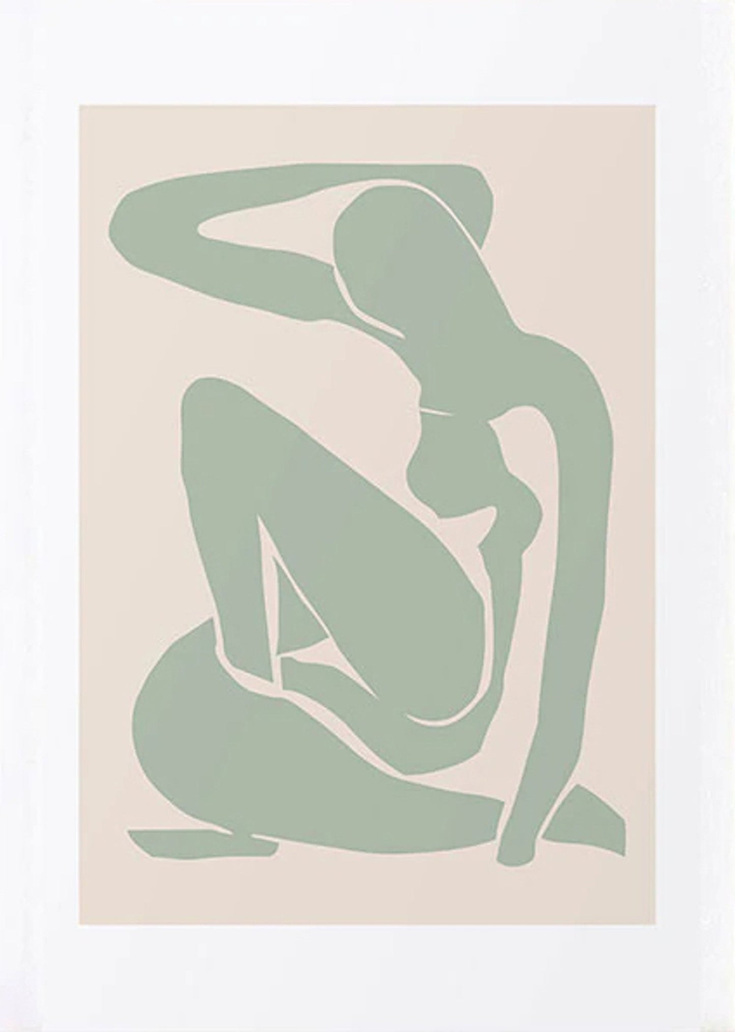 Poster Matisse Blumen Körper| Bilder Wohnzimmer | Wandbilder Schlafzimmer | Deko Print ohne Rahmen | Bilder Set Matisse Beige